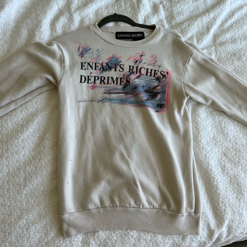 Distressed sweatshirt
